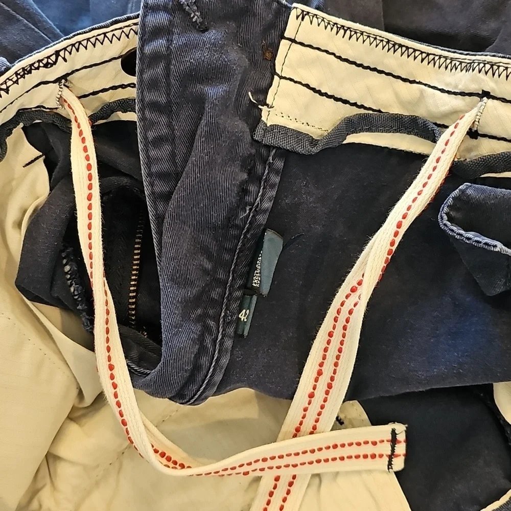 USA Flag Embroidered Navy Shorts By Ralph Lauren